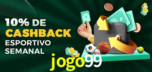 10% de bônus de cashback na jogo99
